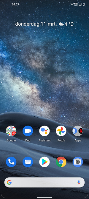 Selecteer Google