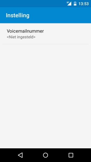 Selecteer Voicemailnummer