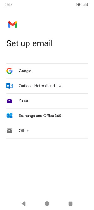Select Outlook, Hotmail and Live