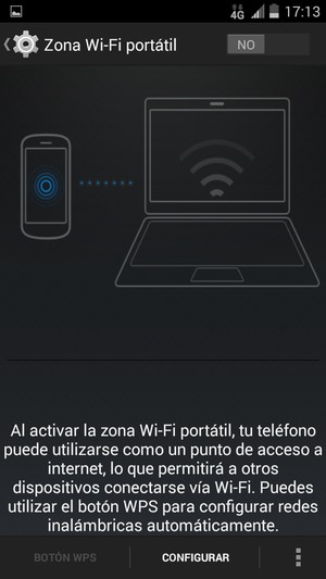 Seleccione CONFIGURAR
