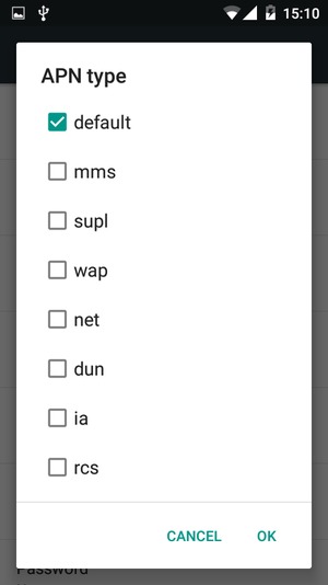 Check the default checkbox and select OK