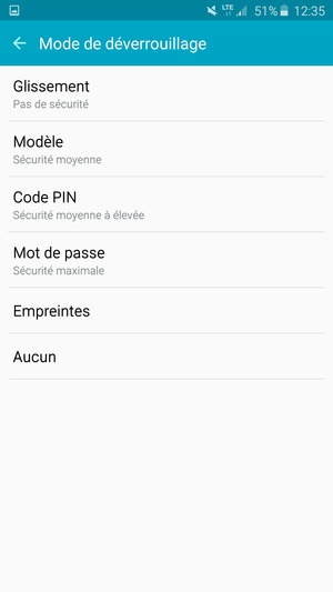 Sélectionnez Modèle