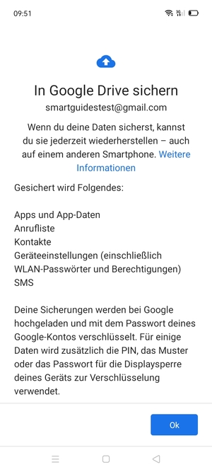 Wählen Sie OK