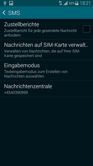Wählen Sie Nachrichtenzentrale