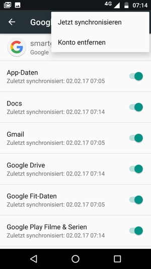 Wählen Sie Jetzt
synchronisieren