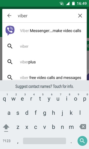 Enter the app name and select Search
