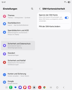 Wählen Sie PIN der SIM-Karte ändern