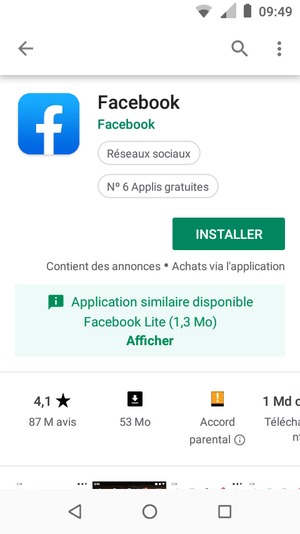 Sélectionnez INSTALLER