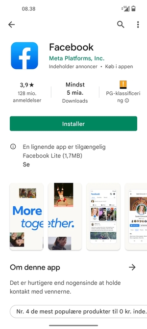 Vælg Installer