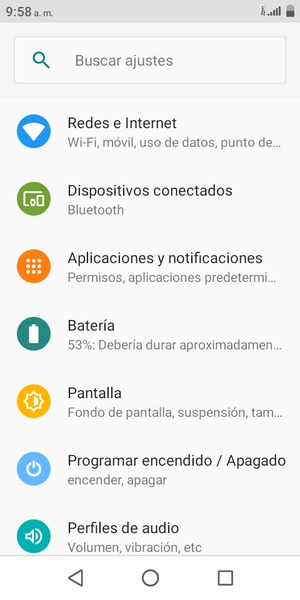 Seleccione Redes e Internet