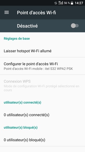Sélectionnez Configurer le point d'accès Wi-Fi