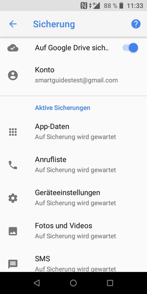 Wählen Sie Konto
