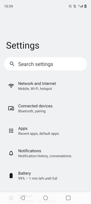 Select Network and Internet