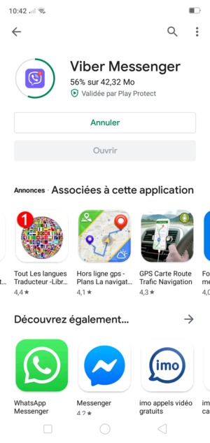 Veuillez attendre la fin de la procédure d'installation
