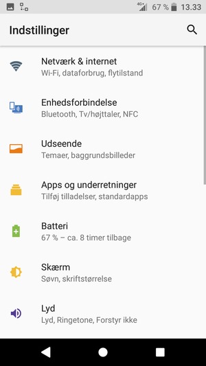 Vælg Netværk & internet