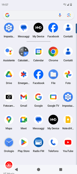 Seleziona Impostazioni