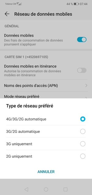 Sélectionnez votre option préférée