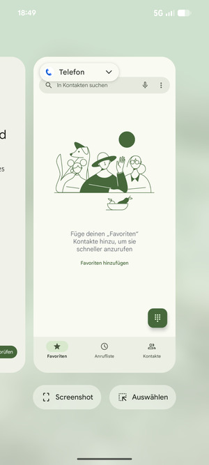 Apps nach oben streifen, um sie zu schliessen