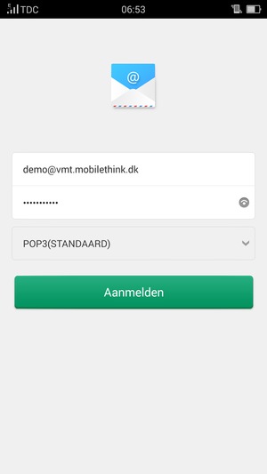 Voer uw e-mailadres en wachtwoord in