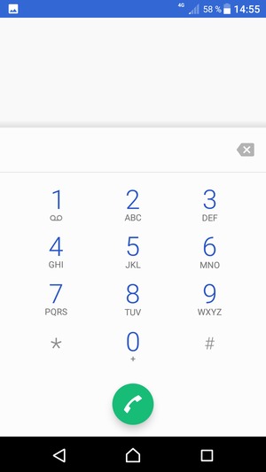 Appuyez longuement sur le numéro 1