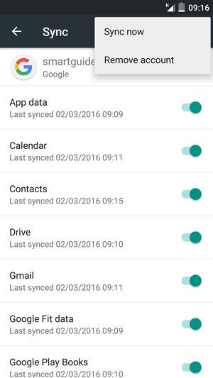 Select Sync now