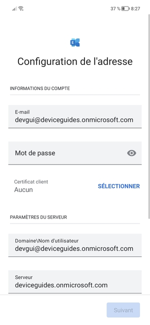 Saisissez votre mot de passe
