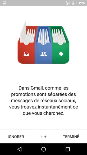 Sélectionnez TERMINÉ
