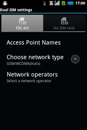 Select Acces Point Names