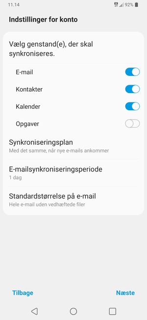 Vælg Næste
