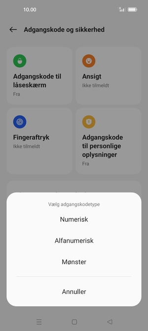 Vælg Mønster