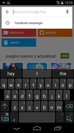 Introduzca el nombre de la aplicación y seleccione Buscar
