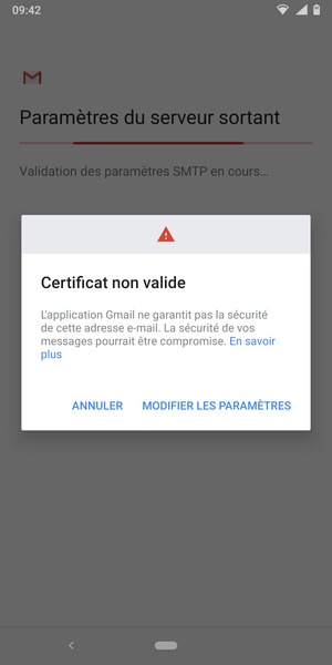 Sélectionnez MODIFIER LES PARAMÈTRES