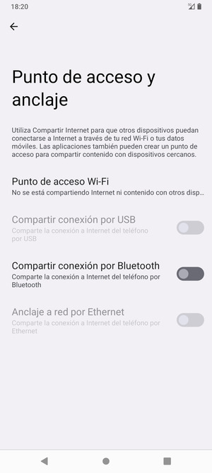Seleccione Punto de acceso Wi-Fi