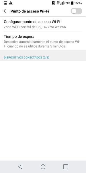 Seleccione Configurar punto de acceso Wi-Fi