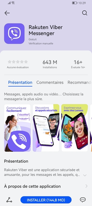 Sélectionnez INSTALLER
