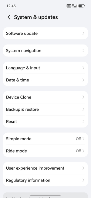 Select Backup & restore