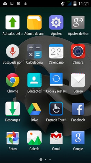 Desplácese y seleccione Correo