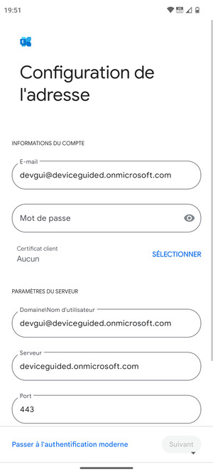 Saisissez votre mot de passe