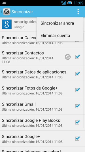 Seleccione Sincronizar ahora
