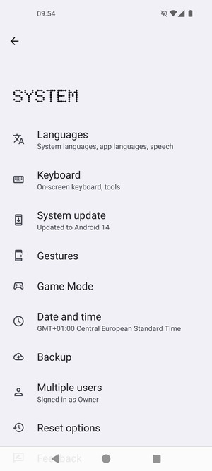 Select System update