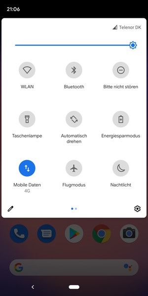 Stellen Sie die Helligkeit auf das erforderliche Niveau