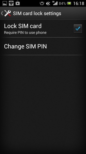 Select Change SIM PIN