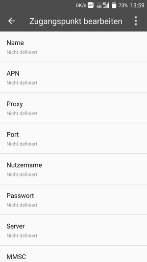 Geben Sie MMS-Informationen ein