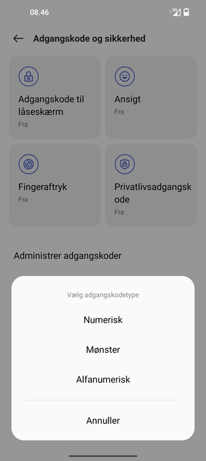 Vælg Mønster