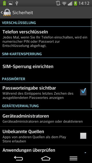 Wählen Sie SIM-Sperrung einrichten