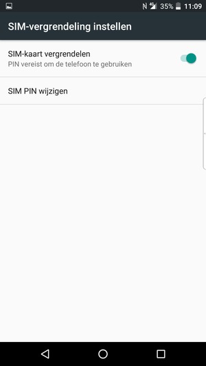 Selecteer SIM PIN wijzigen