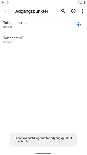 Vælg Menu-knappen