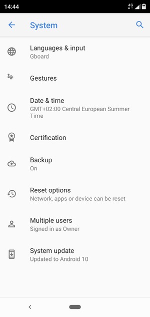 Select System update