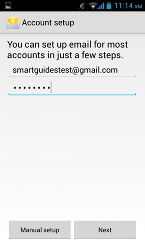 Enter your Gmail or Hotmail address and password. Select Next