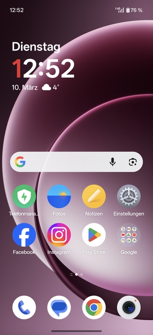 Streichen Sie nach oben